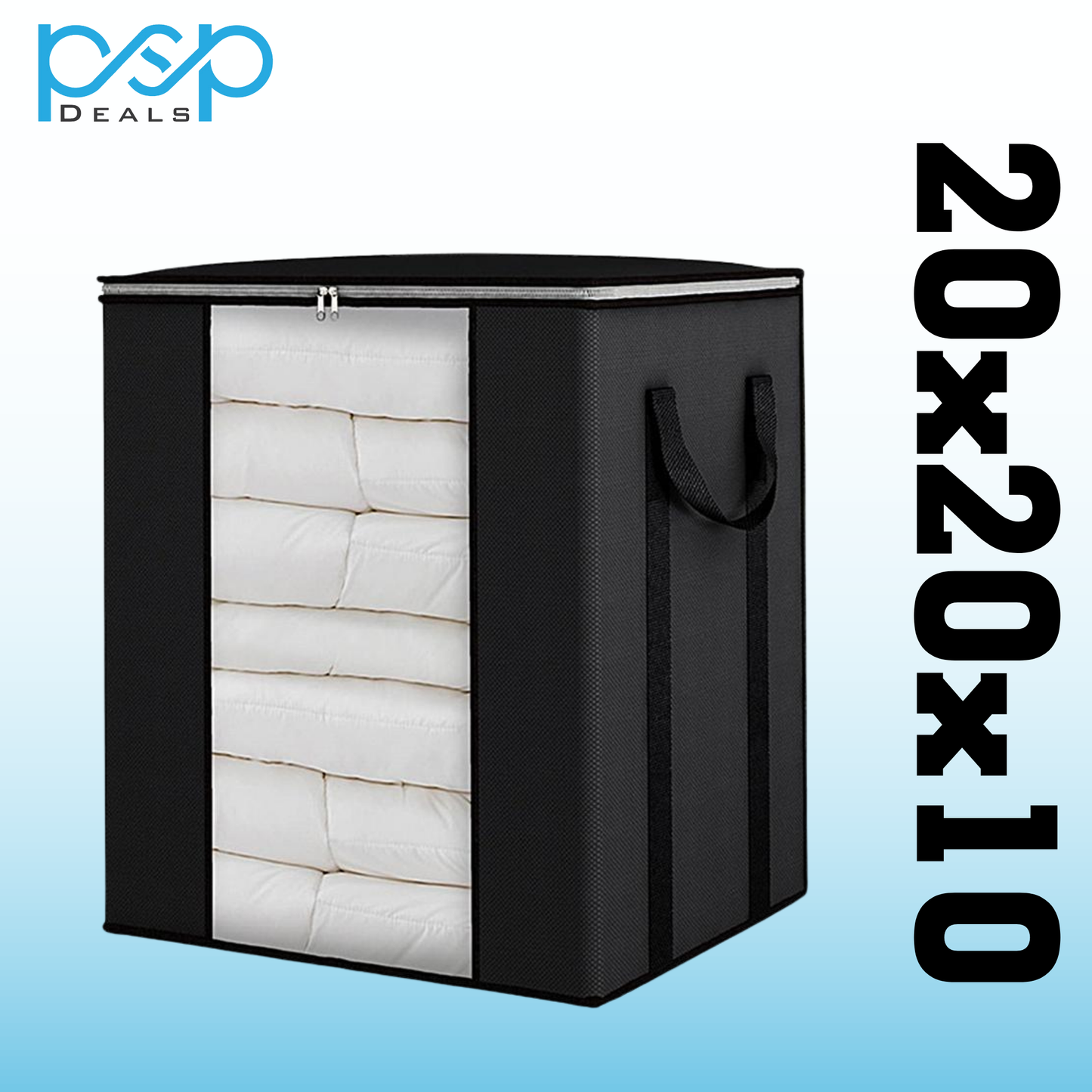 20x20x10 Inch Large Storage Bag with Transparent Window | PSP Deals