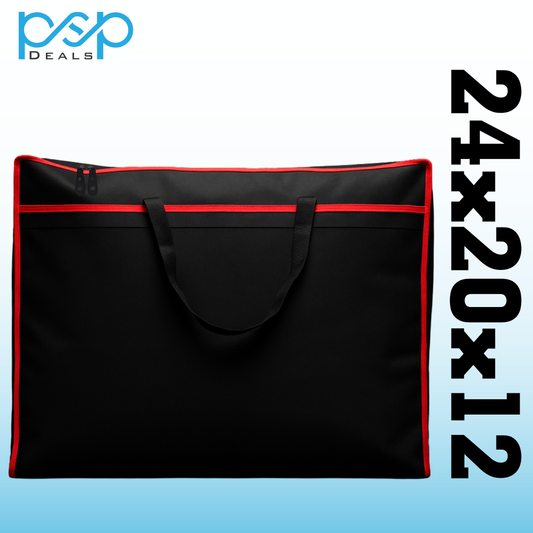 Large Storage Bag 24x20x12 Inch Black – Heavy Duty with Zipper & Handles | PSP Deals
