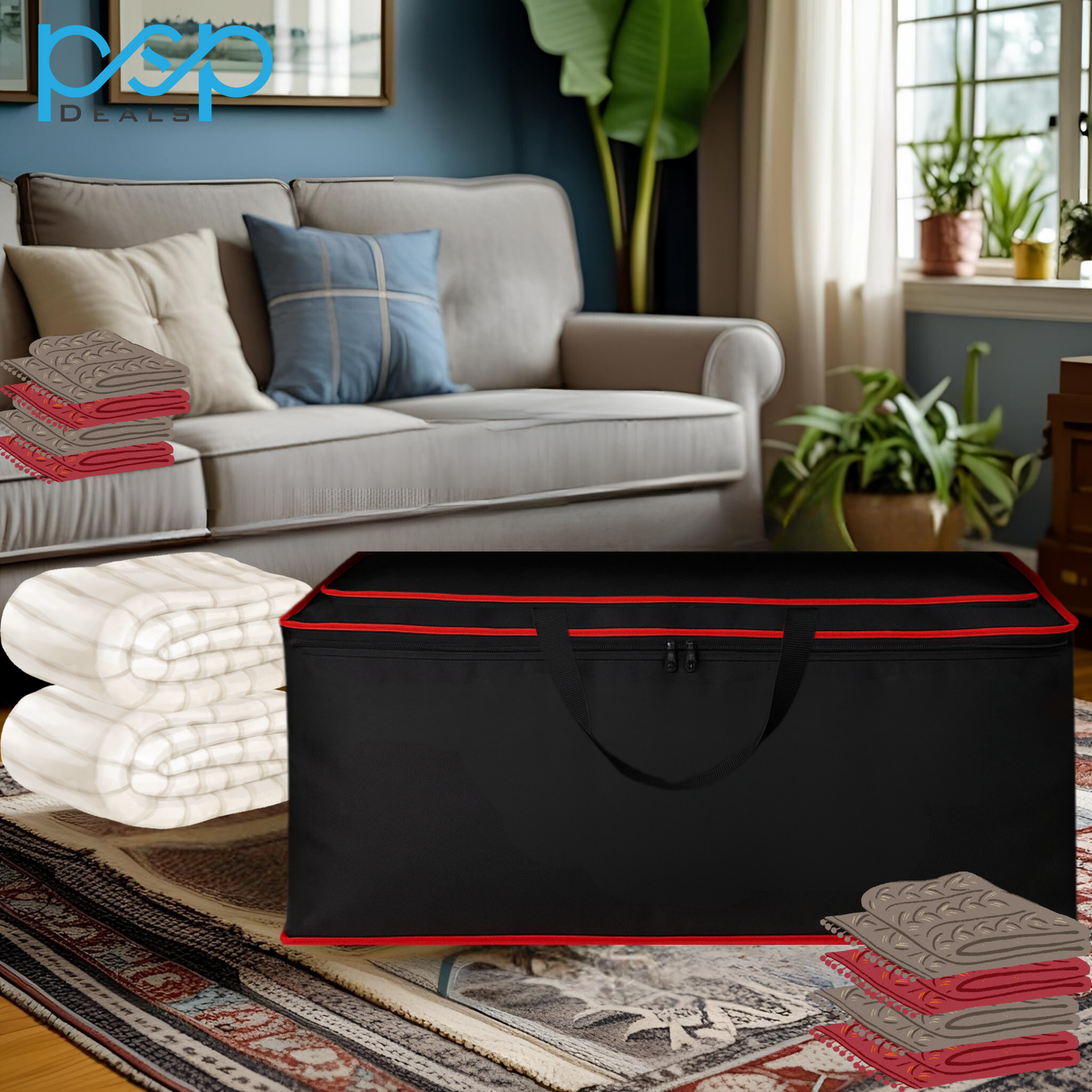 Extra Large Storage Bag 27 Inch with Zippers & Handles For Quilts – PSP Deals