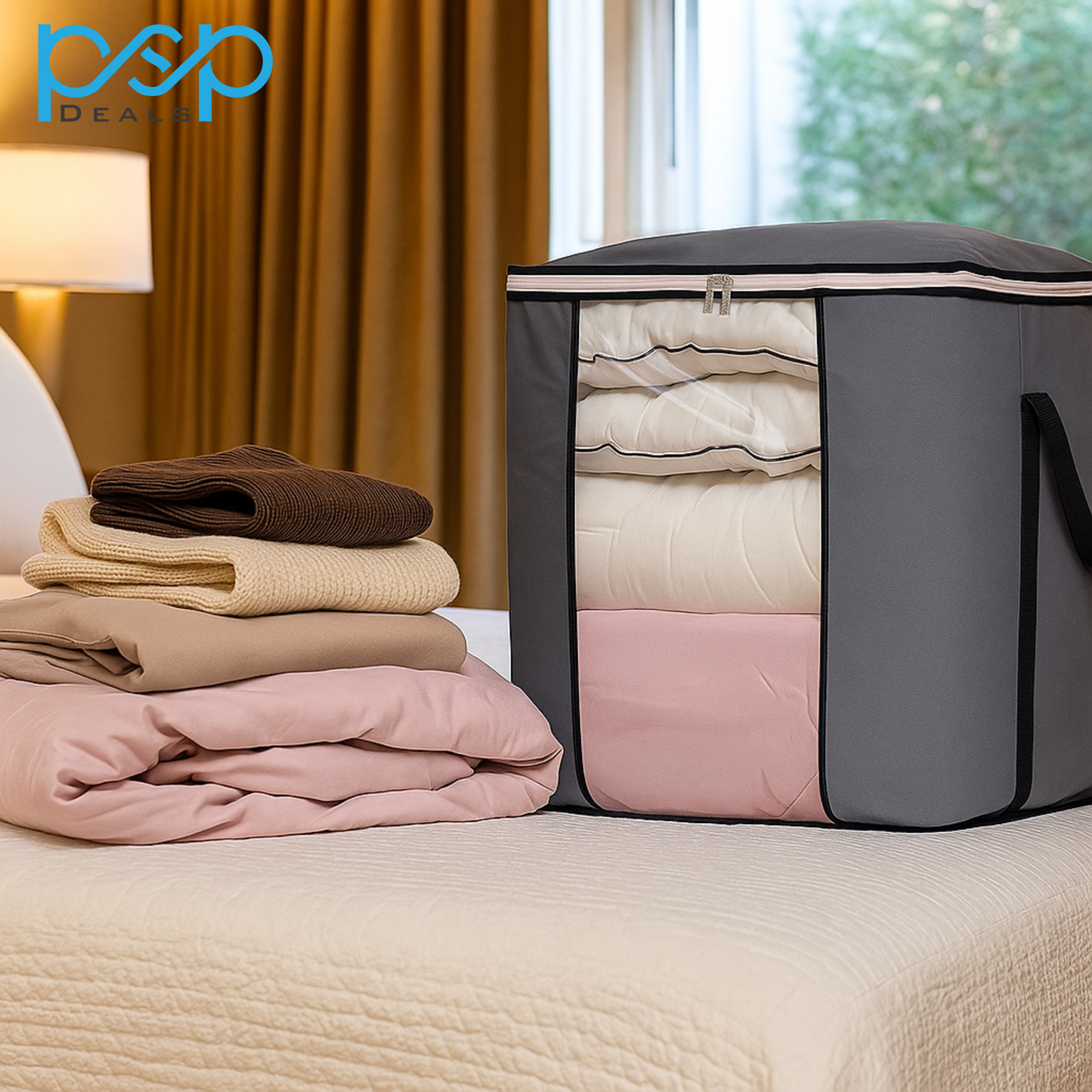 20x20x10 Inch Large Storage Bag with Transparent Window | PSP Deals