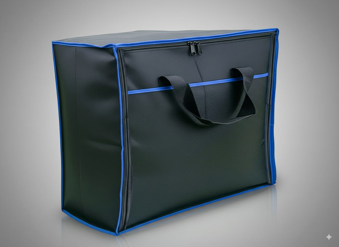 Extra Large 27"x24"x14" Blanket, Bedding & Clothes Storage Bag – Foldable Breathable Closet Organizer