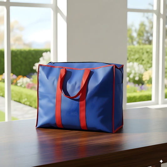Medium Storage Bag 20x17x10 inch Blue – Durable Fabric with Zipper & Handles | PSP Deals