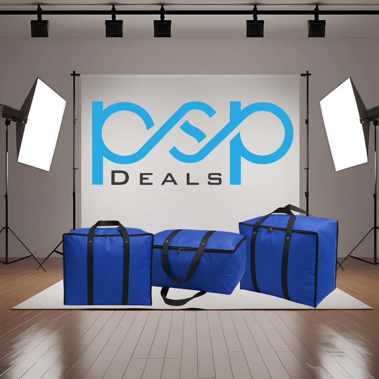 Extra Large Storage Bag 27x24x14 Inch Blue with Zippers & Handles For Quilts – PSP Deals