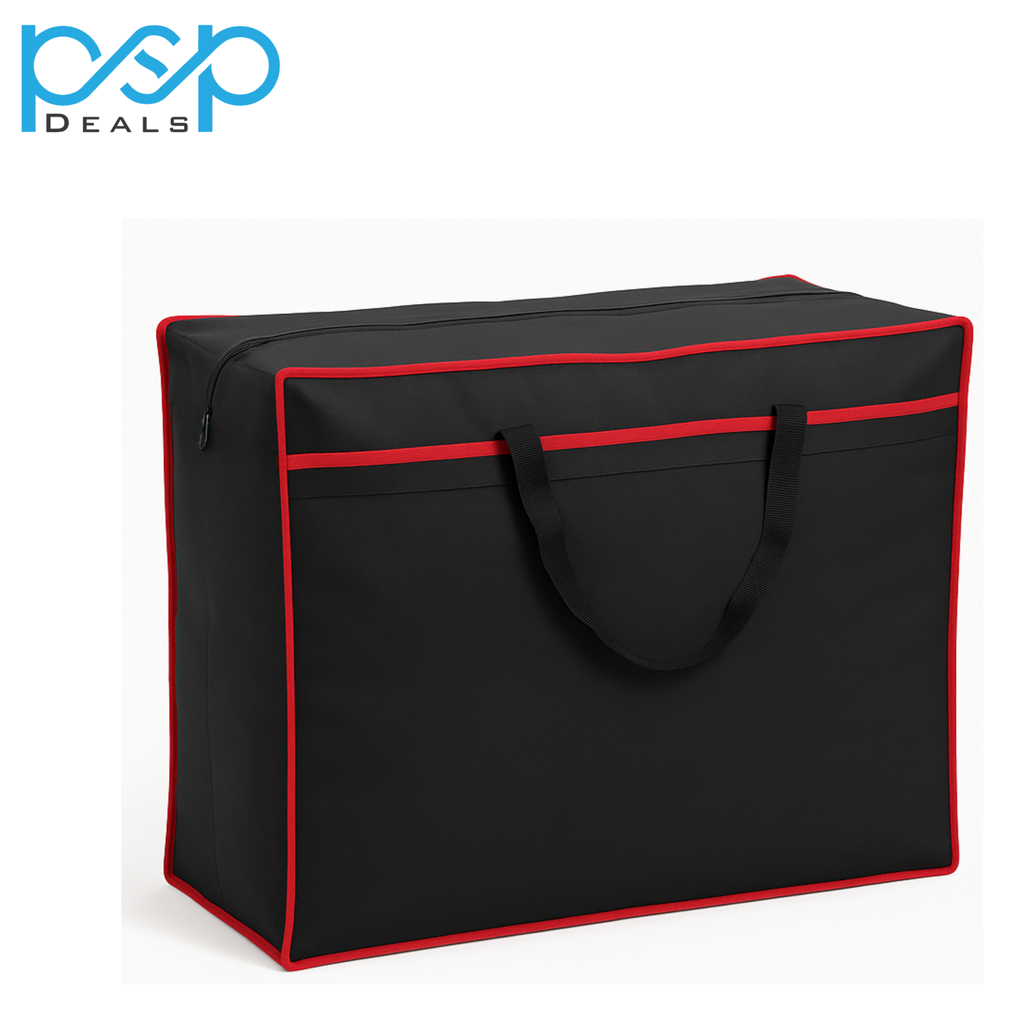 Medium Storage Bag 20x17x10 inch Black – Durable Fabric with Zipper & Handles | PSP Deals