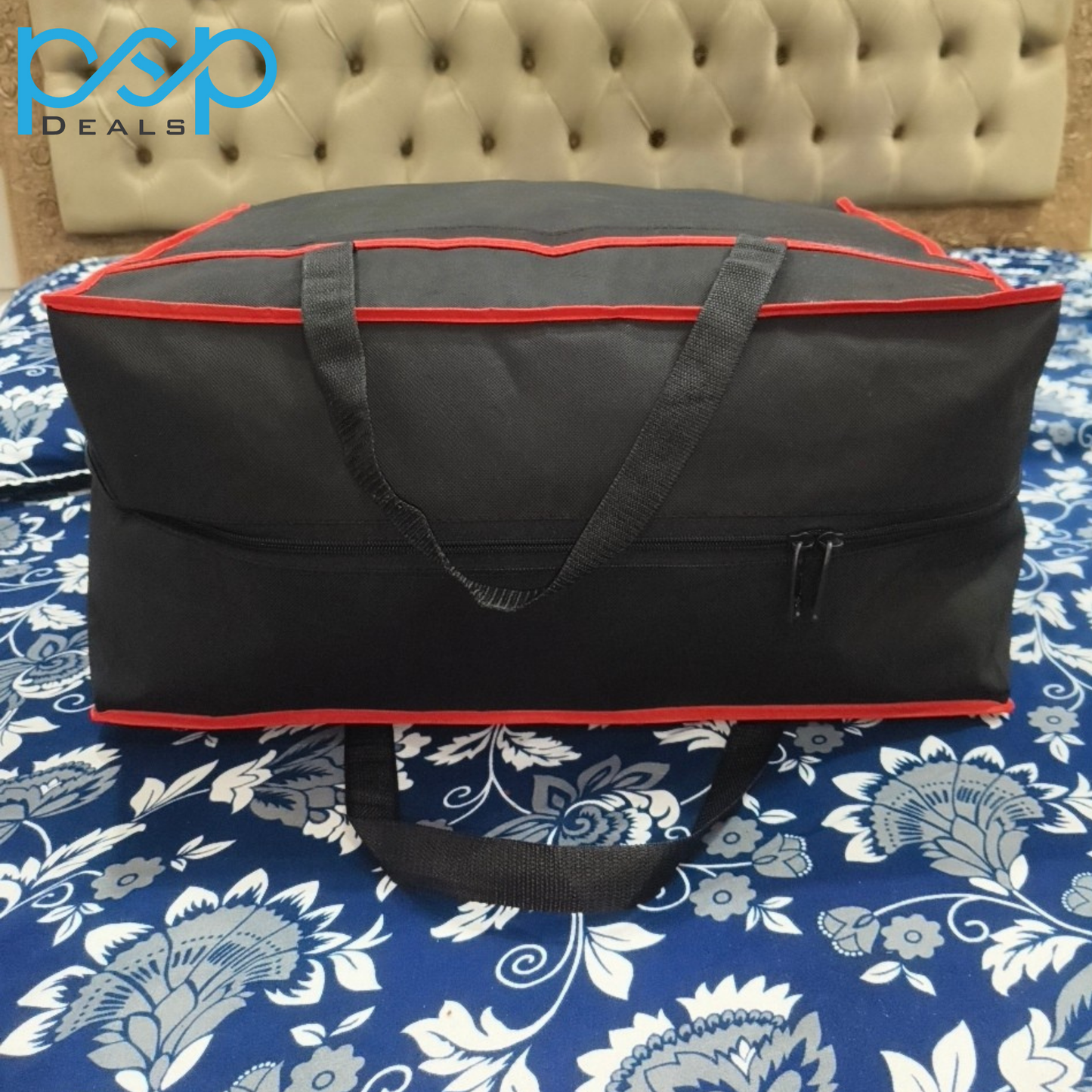 Medium Storage Bag 20x17x10 inch Black – Durable Fabric with Zipper & Handles | PSP Deals