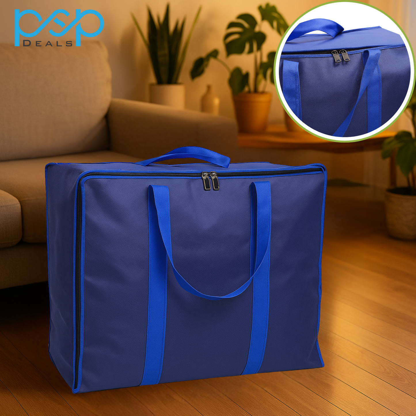 Large Storage Bag 24x20x12 Inch – Heavy Duty with Zipper & Handles | PSP Deals