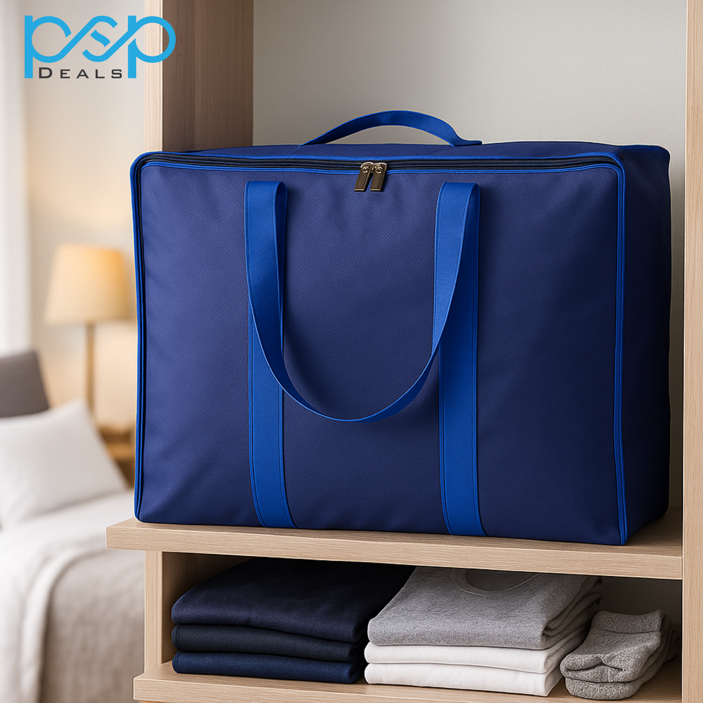 Large Storage Bag 24x20x12 Inch – Heavy Duty with Zipper & Handles | PSP Deals