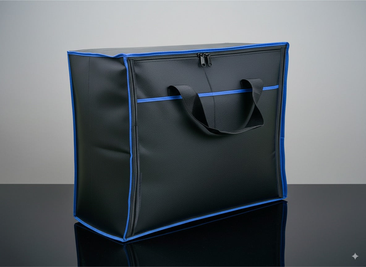 Extra Large 27"x24"x14" Blanket, Bedding & Clothes Storage Bag – Foldable Breathable Closet Organizer